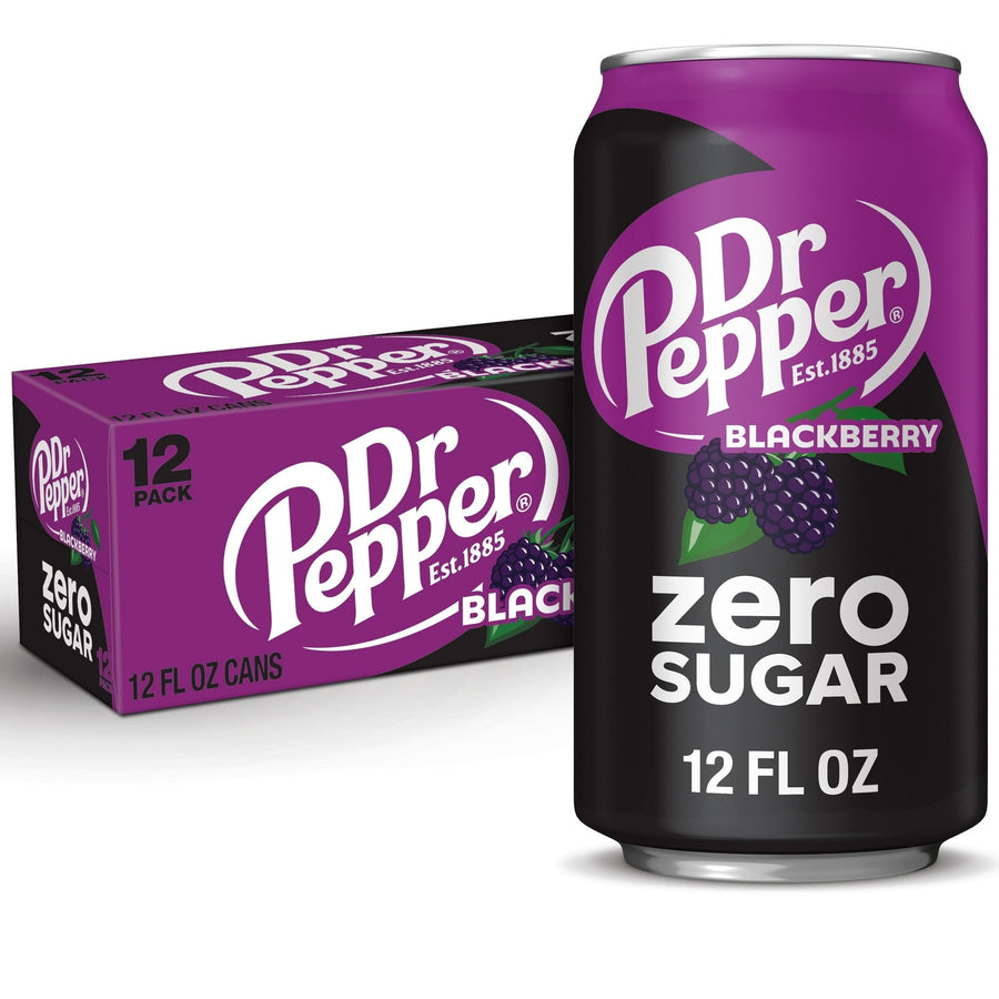 Dr Pepper Blackberry Zero Sugar Soda - Light Flavor