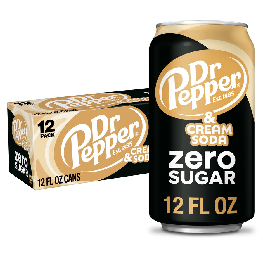 Dr Pepper & Cream Soda Zero Sugar - Easy Pour